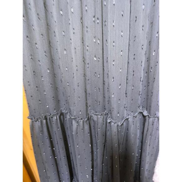 Draper James Long black sleeveless tiered smocked at waist lined Flowy Size S - Picture 4 of 9